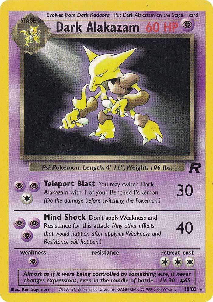 Dark Alakazam (18/82) [Team Rocket Unlimited] | Good Games Adelaide SA