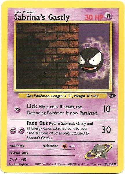 Sabrina's Gastly (96/132) [Gym Challenge Unlimited] | Good Games Adelaide SA