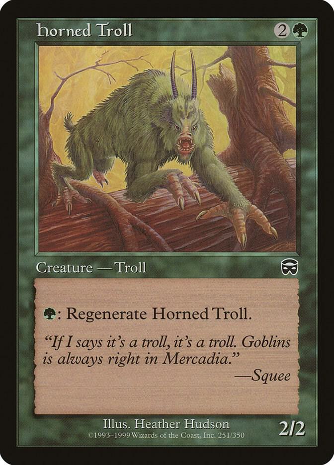Horned Troll 251 (Mercadian Masques)  - Foil | Good Games Adelaide SA
