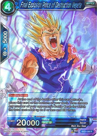Final Explosion Prince of Destruction Vegeta [BT3-036] | Good Games Adelaide SA