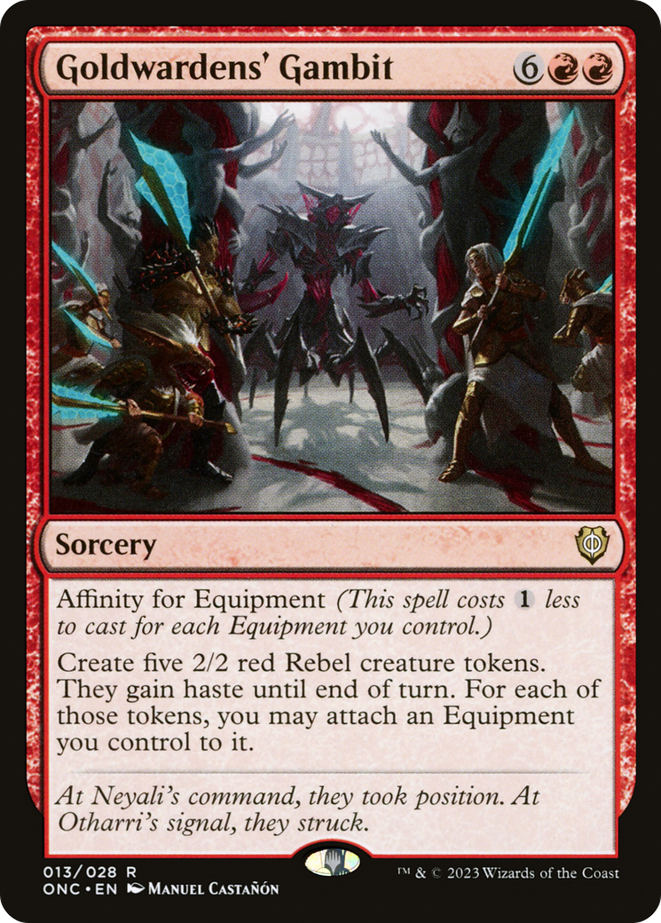 Goldwardens' Gambit [Phyrexia: All Will Be One Commander] | Good Games Adelaide SA