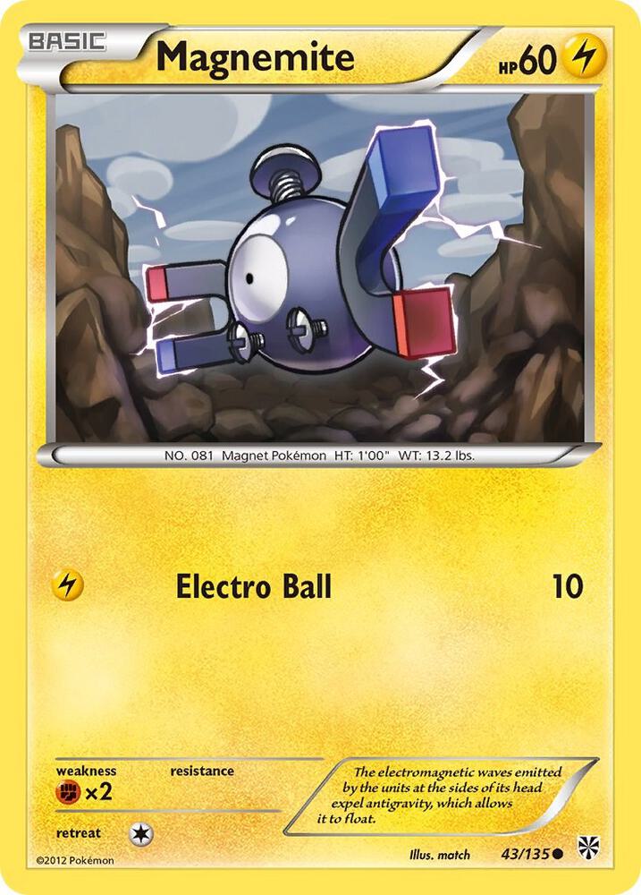 Magnemite 43 43/135 (Plasma Storm)  - Reverse Holofoil | Good Games Adelaide SA