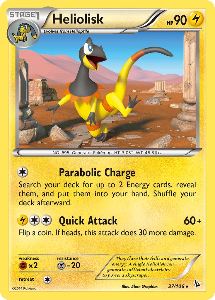 Heliolisk (37/106) (Theme Deck Exclusive) [XY: Flashfire] | Good Games Adelaide SA