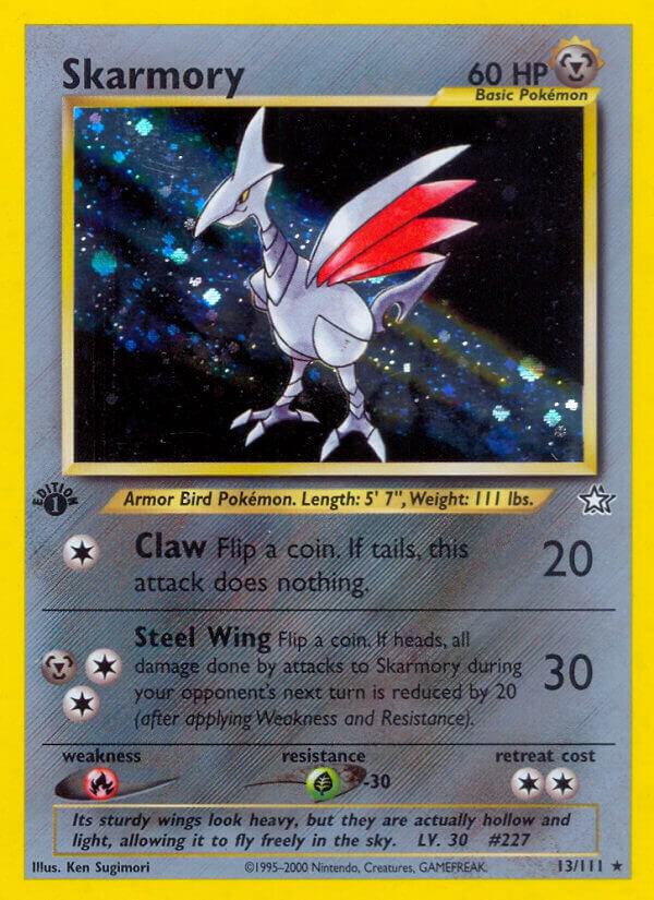 Skarmory 013/111 (Neo Genesis)  - 1st Edition Holofoil | Good Games Adelaide SA