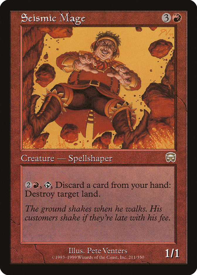 Seismic Mage 211 (Mercadian Masques)  - Foil | Good Games Adelaide SA