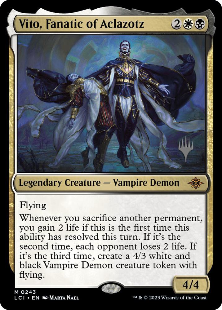 Vito Fanatic of Aclazotz 243 (Promo Pack: The Lost Caverns of Ixalan)  - Foil | Good Games Adelaide SA