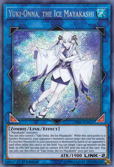 Yuki-Onna, the Ice Mayakashi [HISU-EN037] Secret Rare | Good Games Adelaide SA