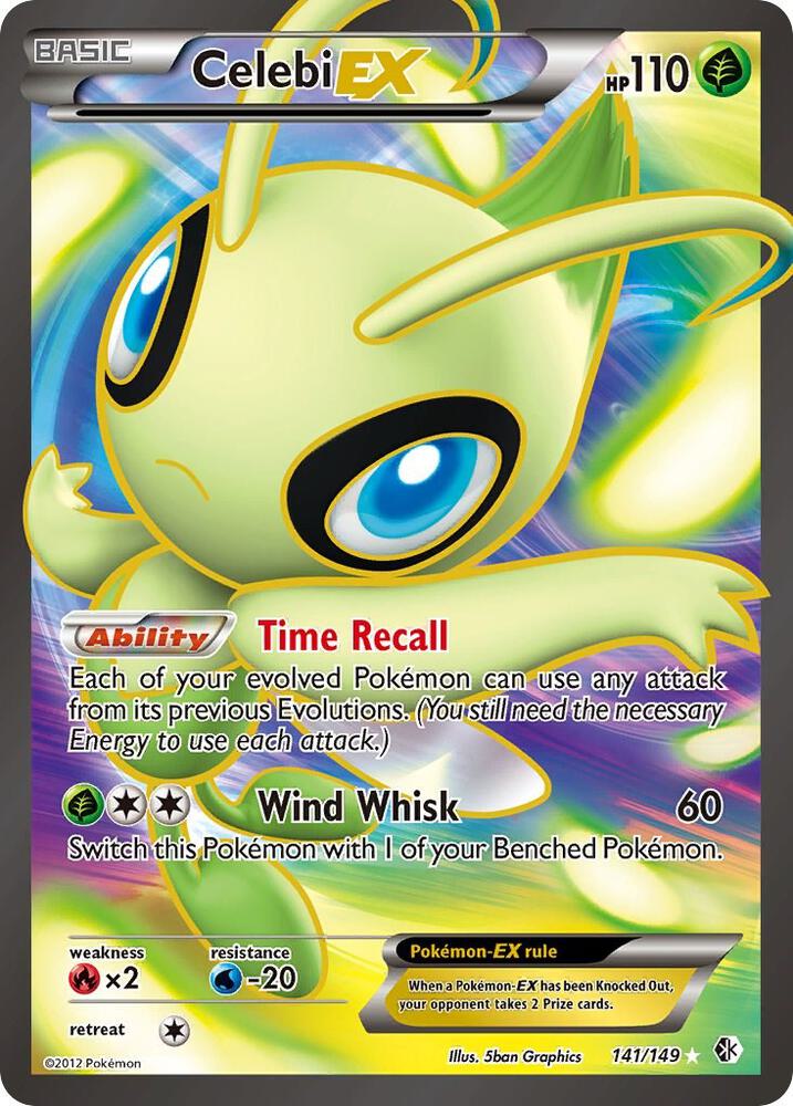 Celebi EX Full Art 141/149 (Boundaries Crossed)  - Holofoil | Good Games Adelaide SA