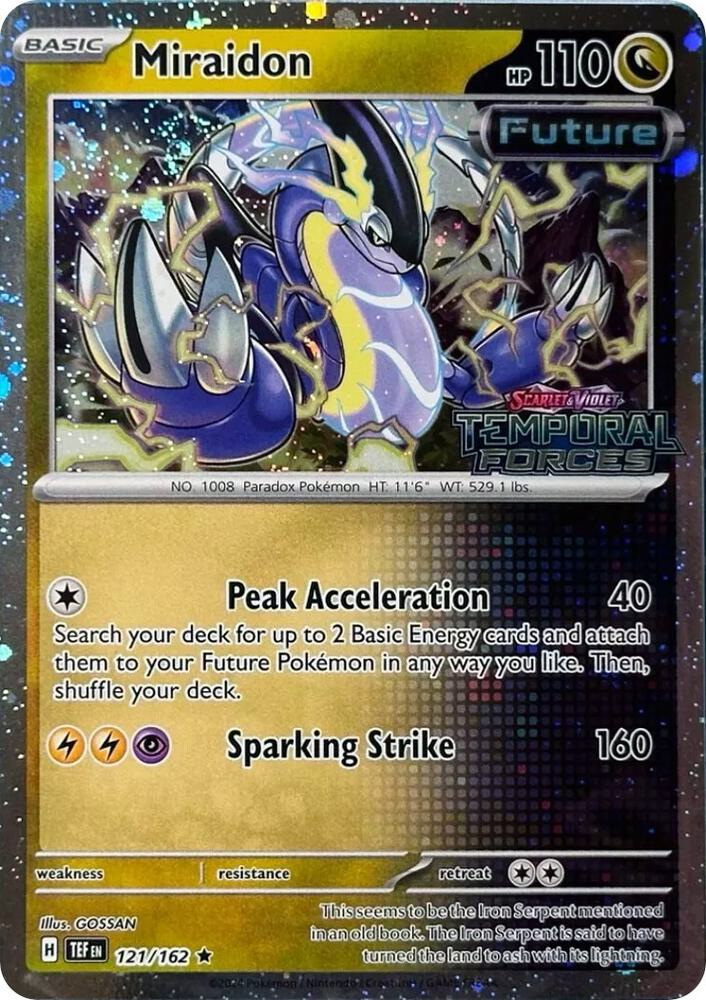 Miraidon 121/162 (Miscellaneous Cards & Products)  - Cosmo Holofoil | Good Games Adelaide SA