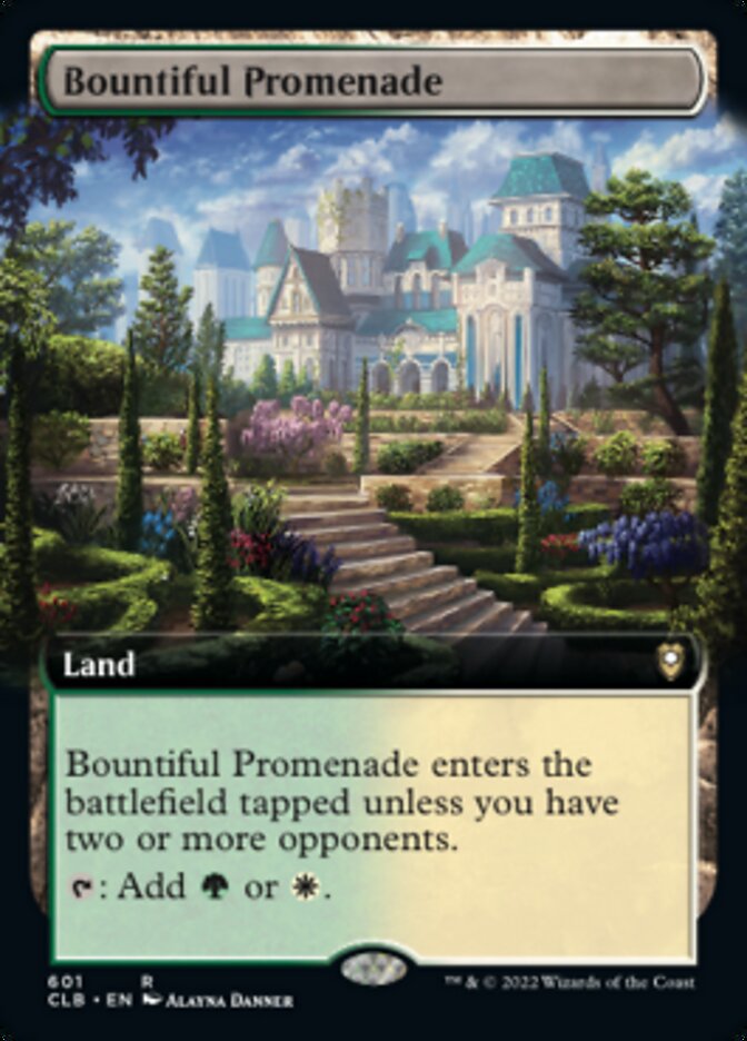 Bountiful Promenade (Extended Art) [Commander Legends: Battle for Baldur's Gate] | Good Games Adelaide SA