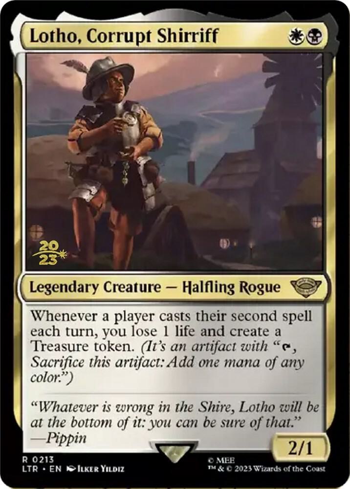 Lotho Corrupt Shirriff 213 (Prerelease Cards)  - Foil | Good Games Adelaide SA