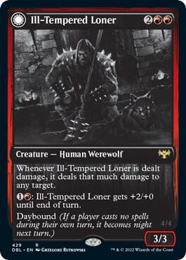 Ill Tempered Loner 429 (Innistrad: Double Feature)  - Foil | Good Games Adelaide SA