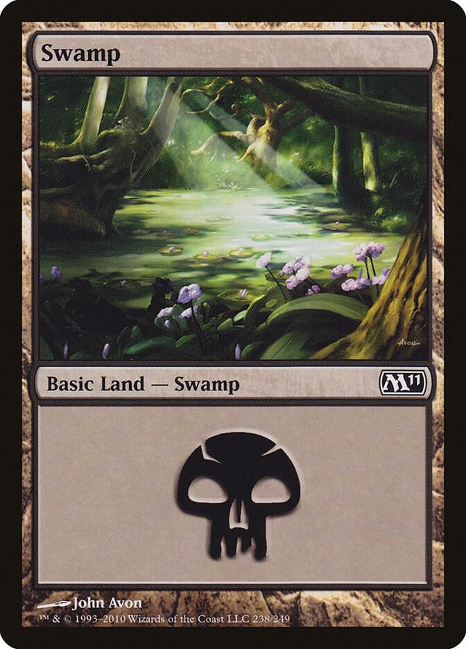 Swamp 238 (Magic 2011 (M11))  - Foil | Good Games Adelaide SA