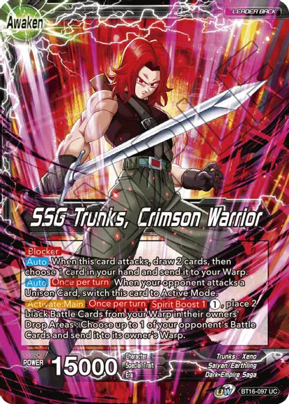 Trunks // SSG Trunks, Crimson Warrior [BT16-097] | Good Games Adelaide SA
