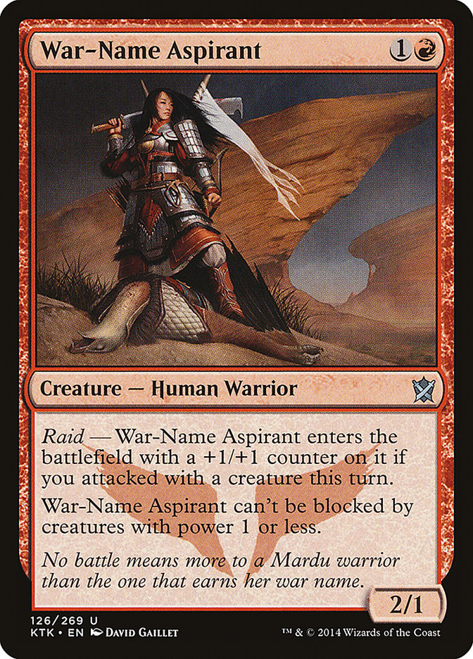 War-Name Aspirant 126 (Khans of Tarkir)  | Good Games Adelaide SA