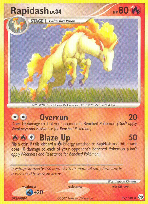 Rapidash (59/130) [Diamond & Pearl: Base Set] | Good Games Adelaide SA