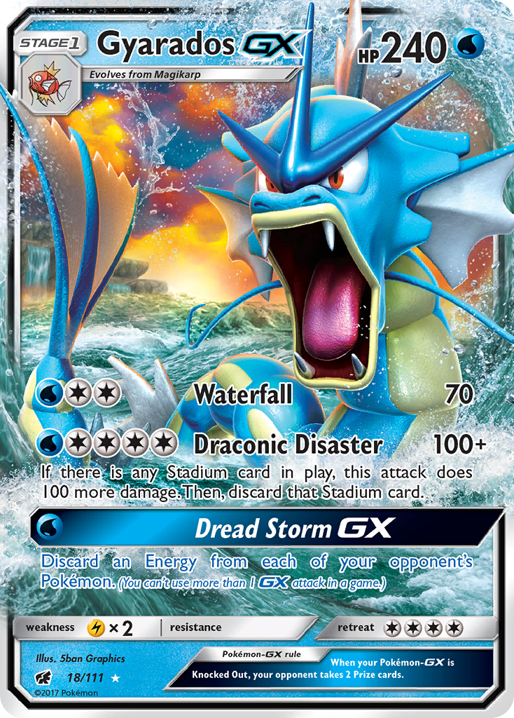 Gyarados GX (18/111) [Sun & Moon: Crimson Invasion] | Good Games Adelaide SA