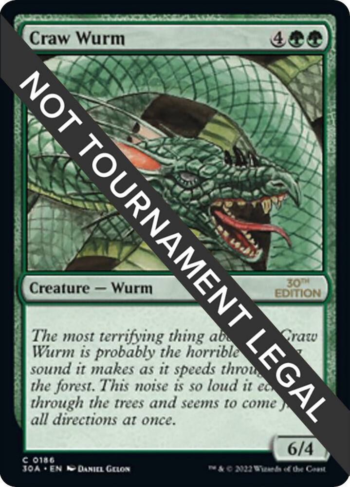 Craw Wurm 186 (30th Anniversary Edition)  | Good Games Adelaide SA