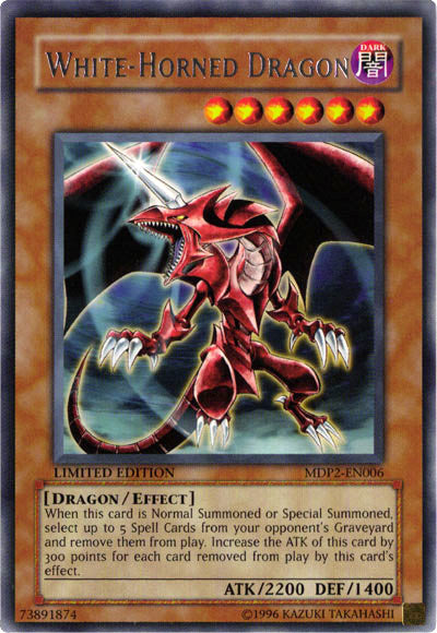 White-Horned Dragon [MDP2-EN006] Rare | Good Games Adelaide SA