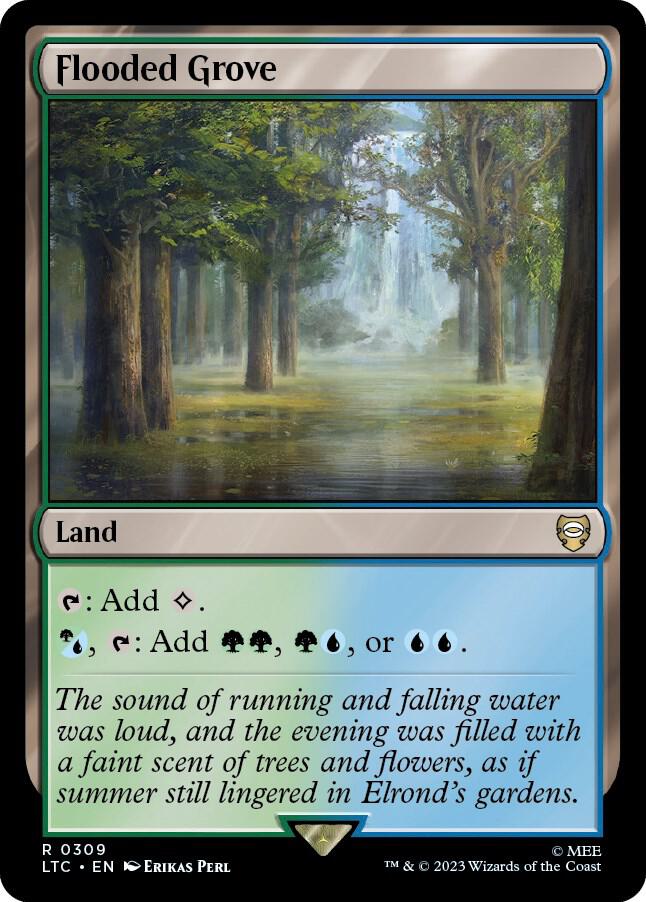 Flooded Grove 309 (Commander: The Lord of the Rings: Tales of Middle-earth)  | Good Games Adelaide SA