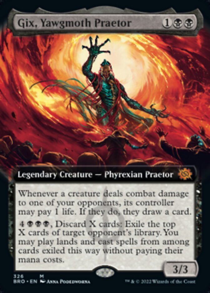 Gix, Yawgmoth Praetor (Extended Art) [The Brothers' War] | Good Games Adelaide SA
