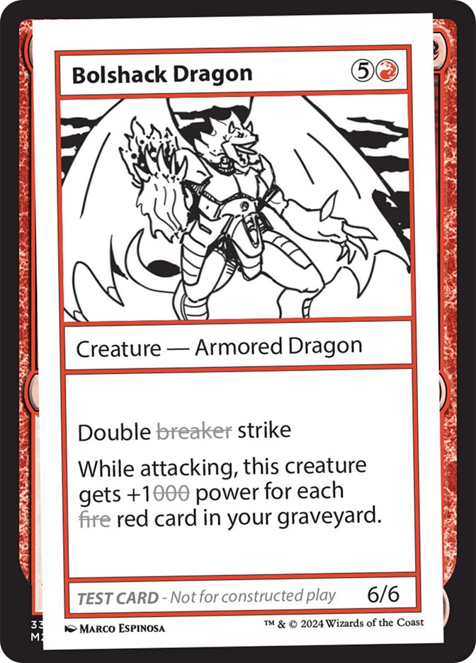 Bolshack Dragon  (Mystery Booster 2 Playtest Cards)  | Good Games Adelaide SA