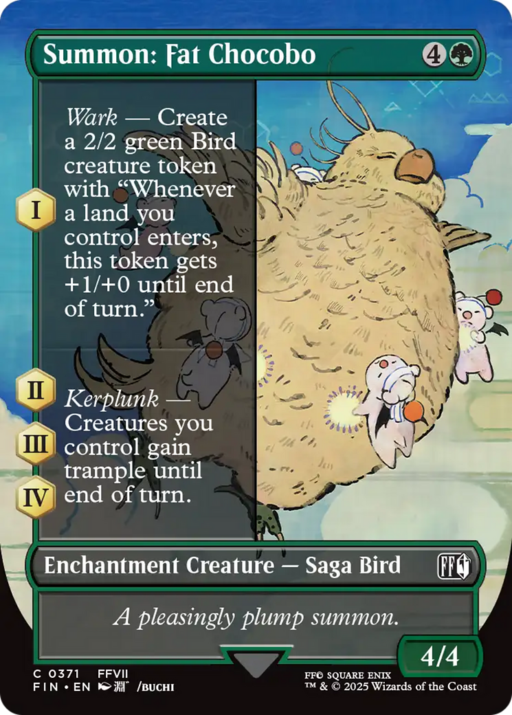 Summon: Fat Chocobo (Borderless) [FINAL FANTASY] | Good Games Adelaide SA