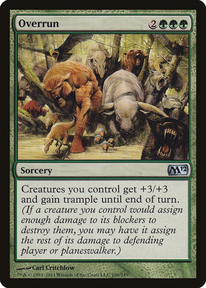 Overrun 186 (Magic 2012 (M12))  - Foil | Good Games Adelaide SA