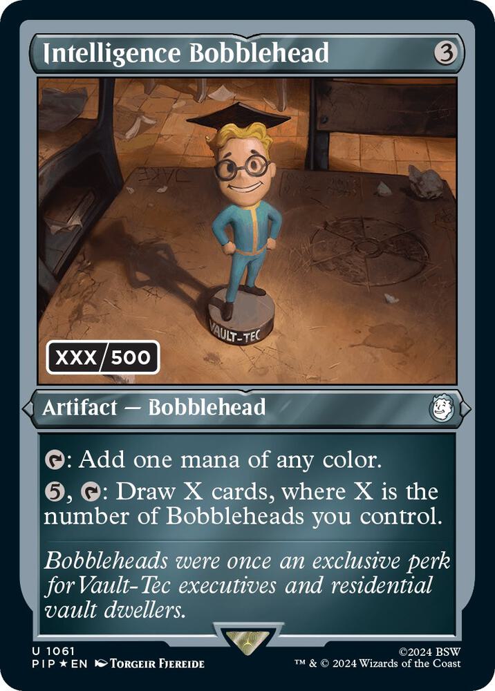 Intelligence Bobblehead Serial Numbered 1061 (Universes Beyond: Fallout)  - Foil | Good Games Adelaide SA