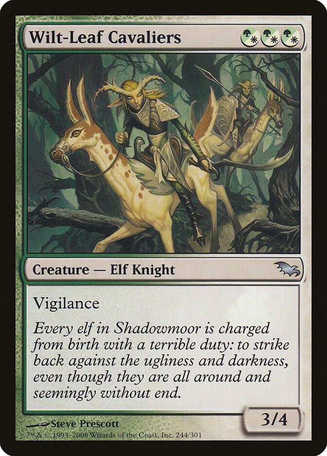 Wilt-Leaf Cavaliers 244 (Shadowmoor)  - Foil | Good Games Adelaide SA