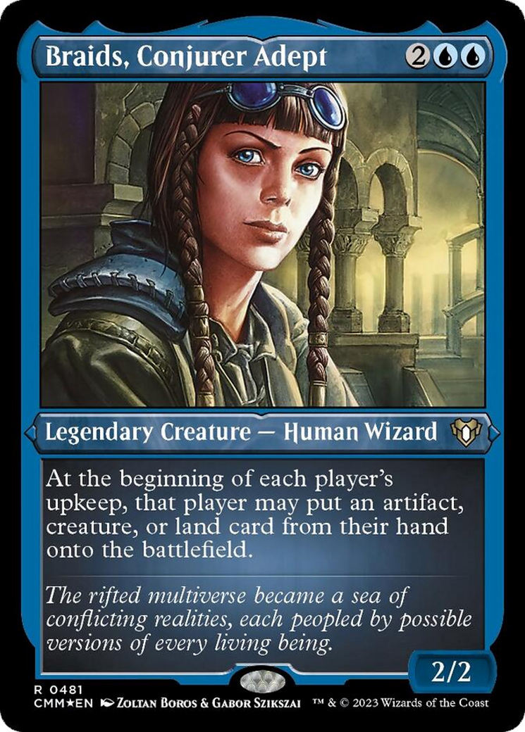 Braids, Conjurer Adept (Foil Etched) [Commander Masters] | Good Games Adelaide SA