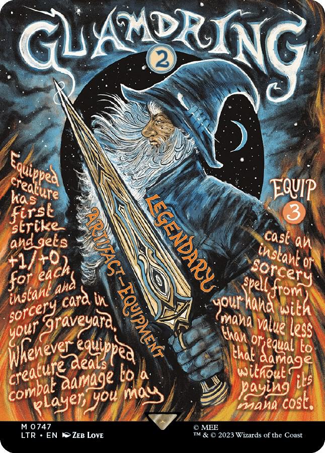 Glamdring 747 (Universes Beyond: The Lord of the Rings: Tales of Middle-earth)  - Borderless Poster | Good Games Adelaide SA