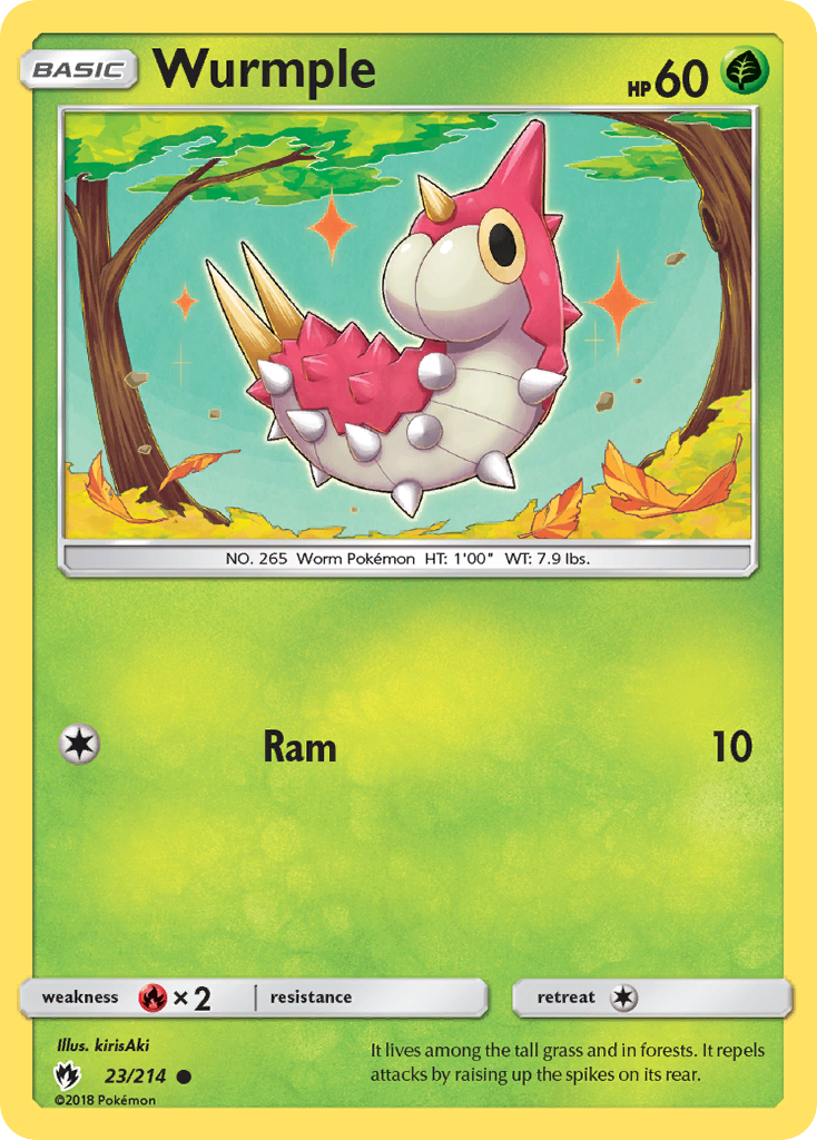 Wurmple (23/214) [Sun & Moon: Lost Thunder] | Good Games Adelaide SA