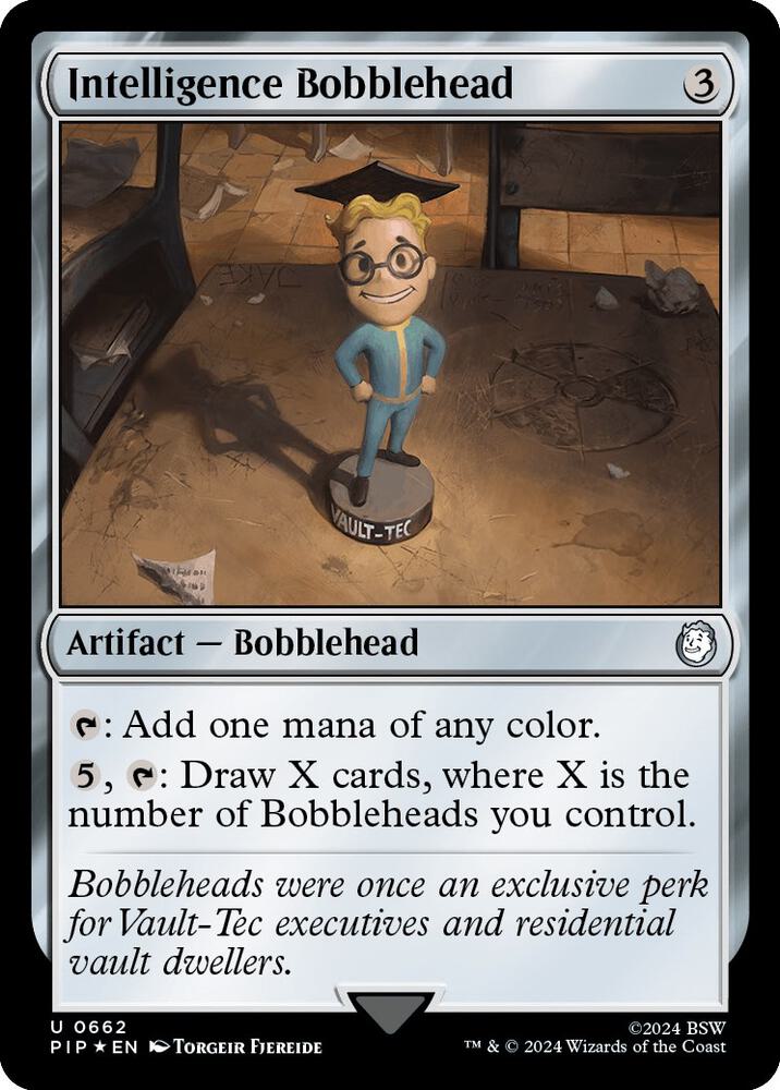 Intelligence Bobblehead Surge Foil 662 (Universes Beyond: Fallout)  - Foil | Good Games Adelaide SA