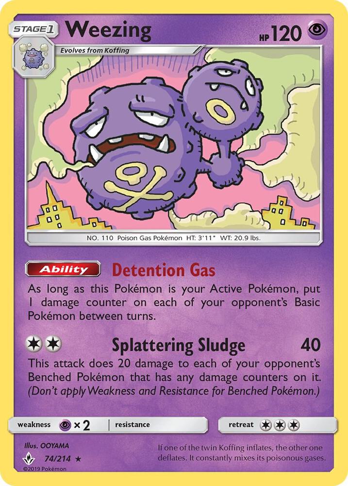 Weezing 74/214 (SM - Unbroken Bonds)  | Good Games Adelaide SA