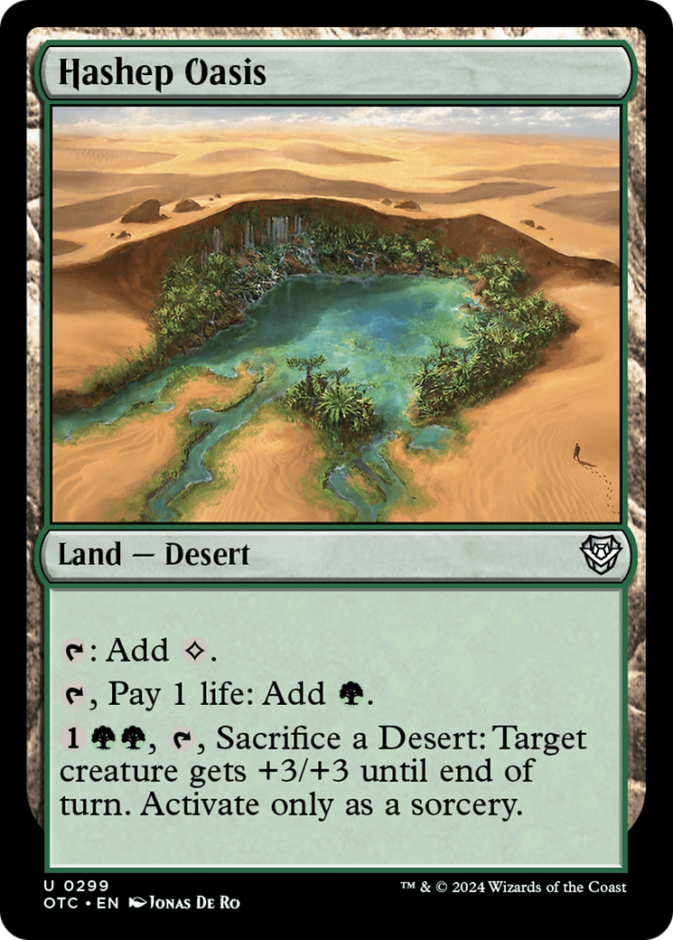 Hashep Oasis [Outlaws of Thunder Junction Commander] | Good Games Adelaide SA