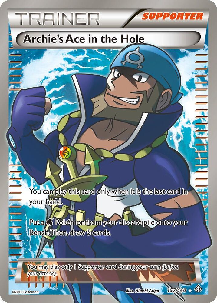 Archie's Ace in the Hole Full Art 157/160 (XY - Primal Clash)  - Holofoil | Good Games Adelaide SA