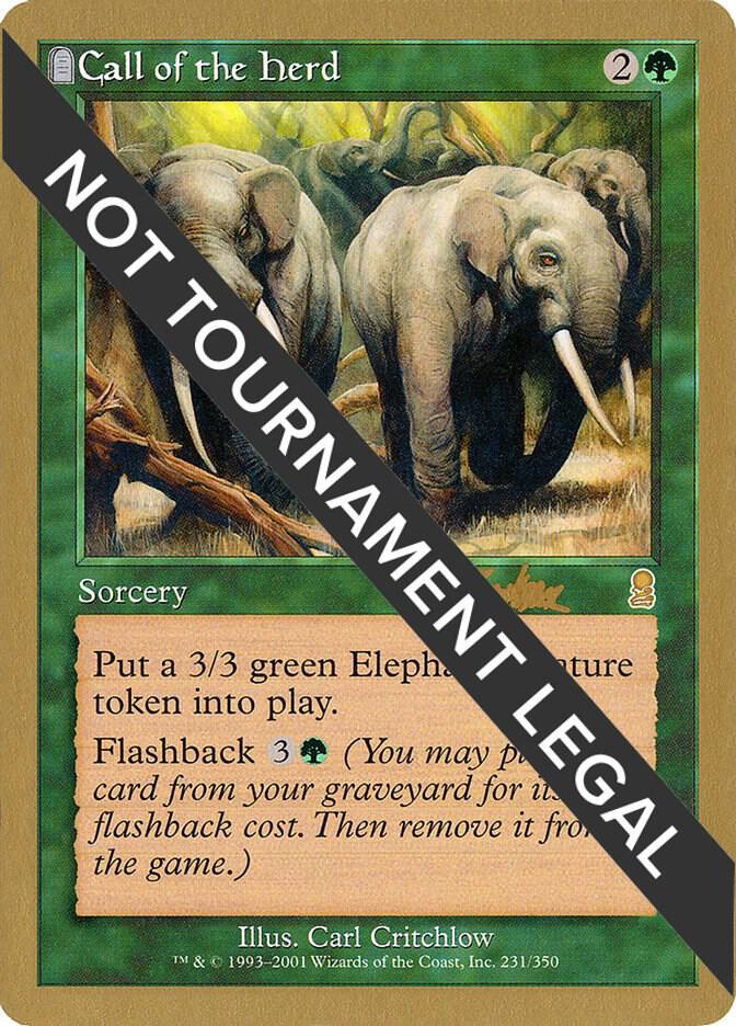 Call of the Herd 2002 Brian Kibler ODY bk231a/153 (World Championship Decks)  | Good Games Adelaide SA