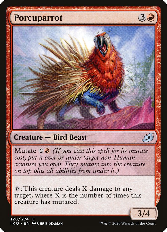 Porcuparrot 128 (Ikoria: Lair of Behemoths)  - Foil | Good Games Adelaide SA