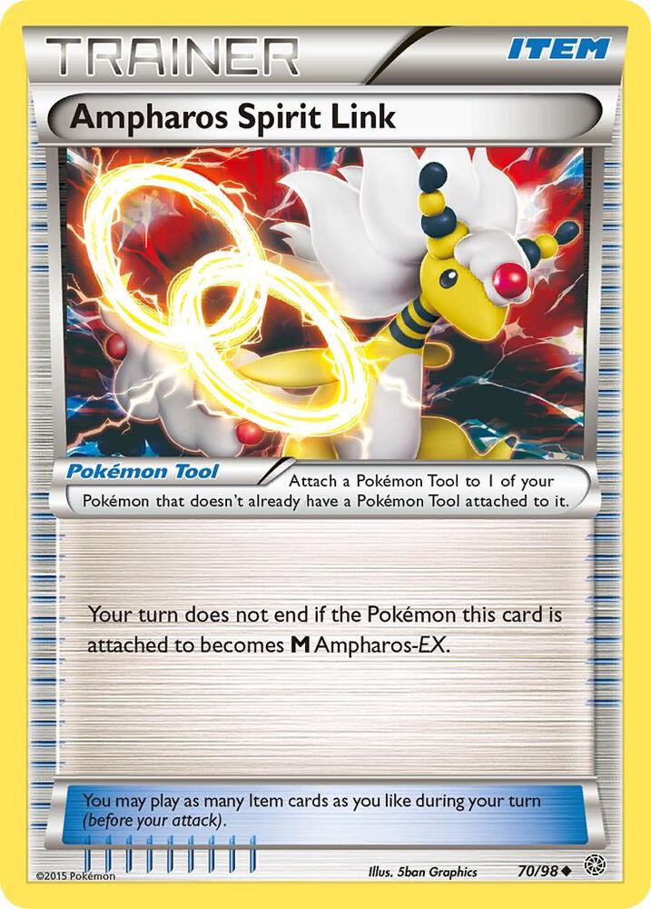 Ampharos Spirit Link 70/98 (XY - Ancient Origins)  | Good Games Adelaide SA