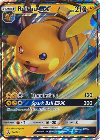 Raichu GX (SM213) (Jumbo Card) [Sun & Moon: Black Star Promos] | Good Games Adelaide SA