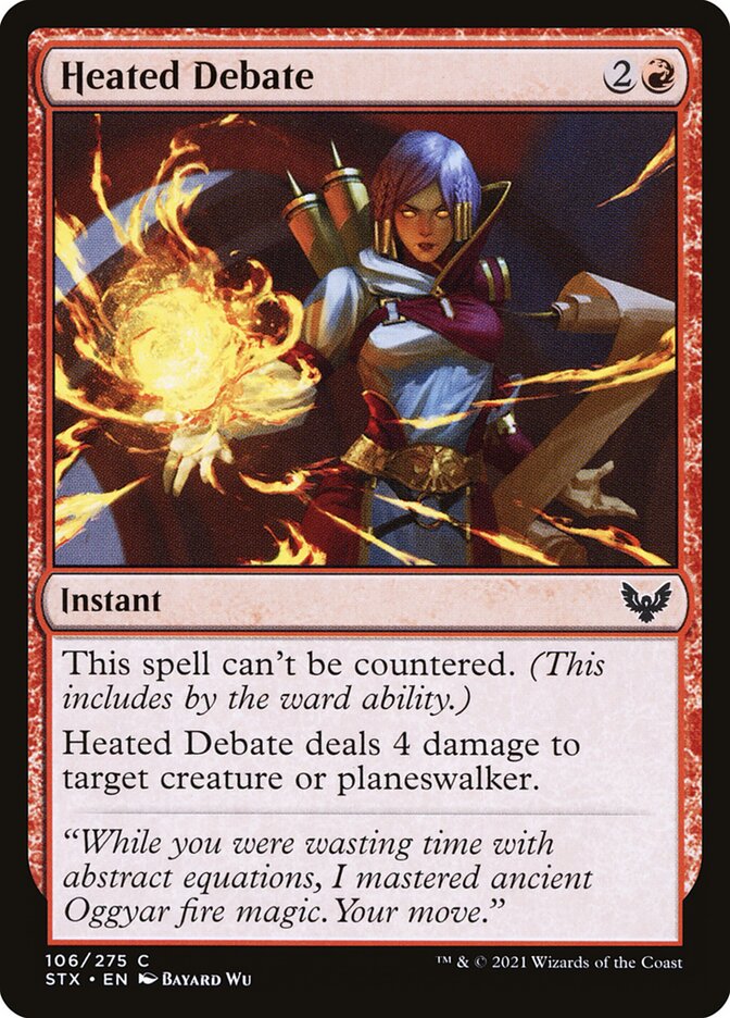 Heated Debate 106 (Strixhaven: School of Mages)  - Foil | Good Games Adelaide SA
