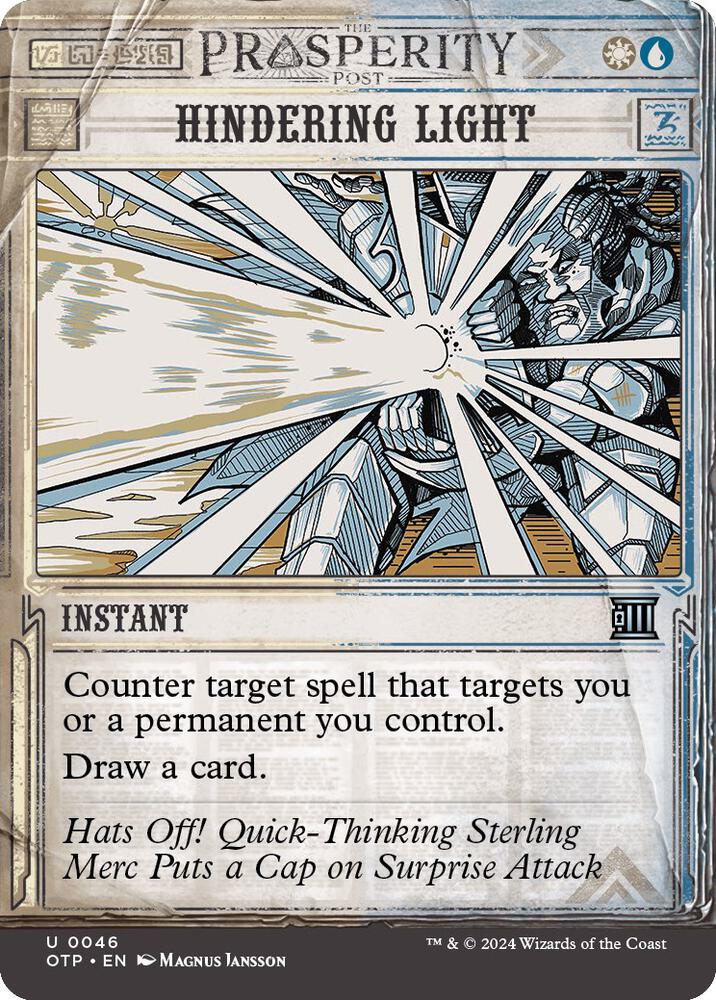 Hindering Light 46 (Outlaws of Thunder Junction: Breaking News)  | Good Games Adelaide SA