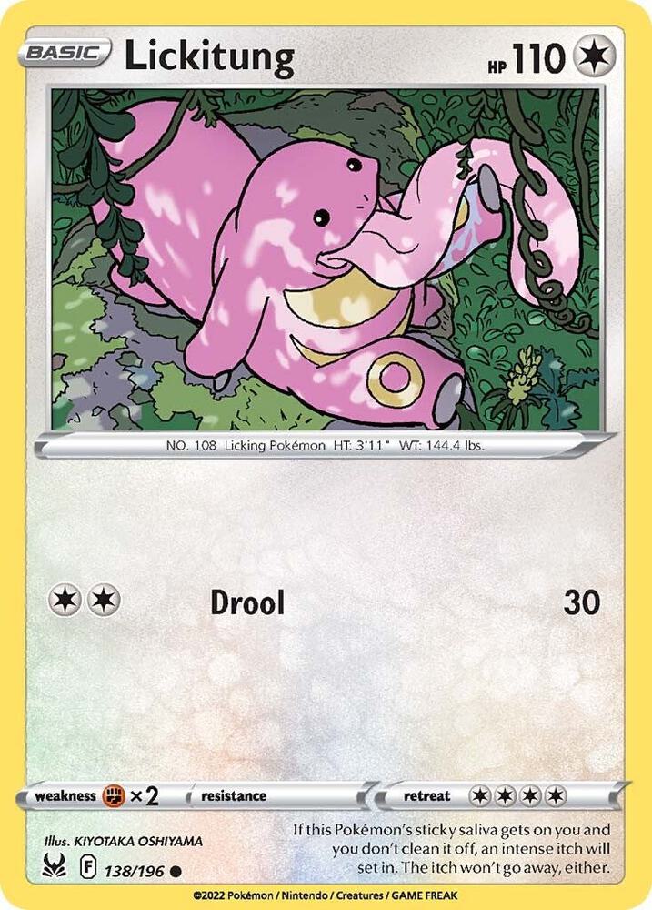 Lickitung 138/196 (SWSH11: Lost Origin)  | Good Games Adelaide SA