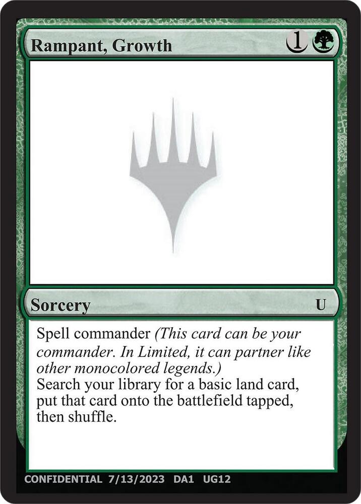 Rampant Growth  (Un-Known Event Playtest Cards)  | Good Games Adelaide SA
