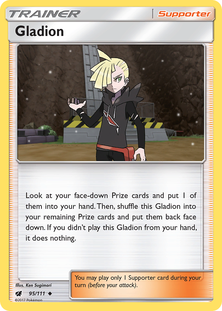 Gladion (95/111) [Sun & Moon: Crimson Invasion] | Good Games Adelaide SA