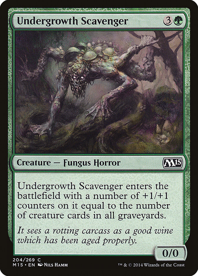 Undergrowth Scavenger 204 (Magic 2015 (M15))  - Foil | Good Games Adelaide SA