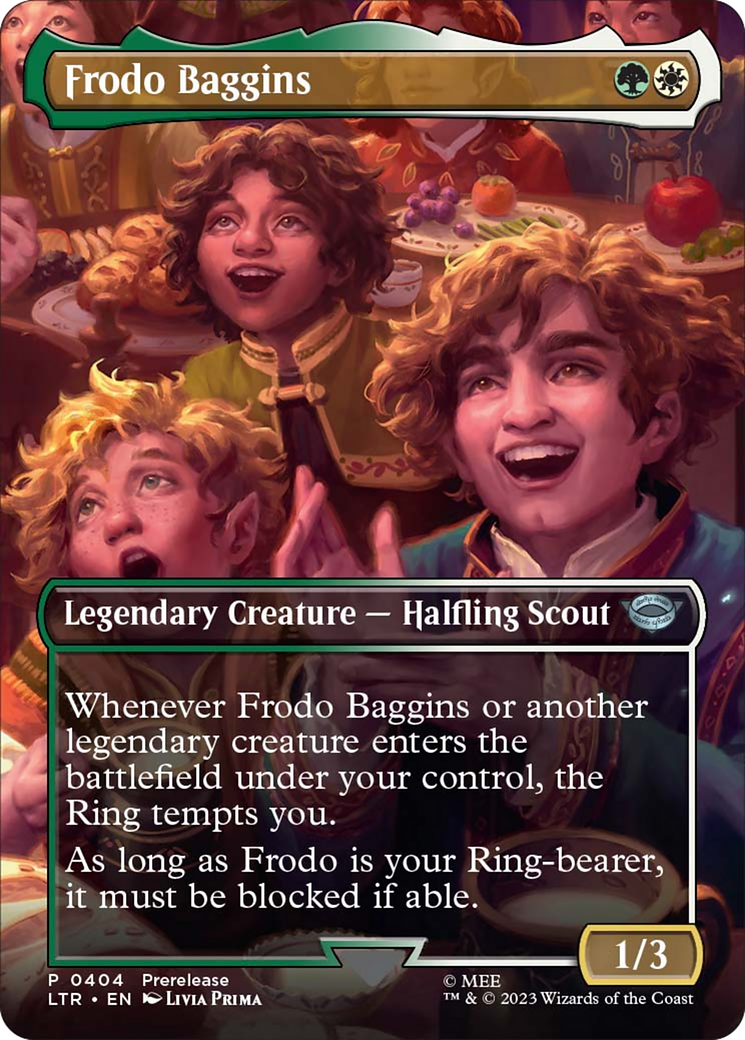 Frodo Baggins (Borderless Alternate Art) [The Lord of the Rings: Tales of Middle-Earth] | Good Games Adelaide SA