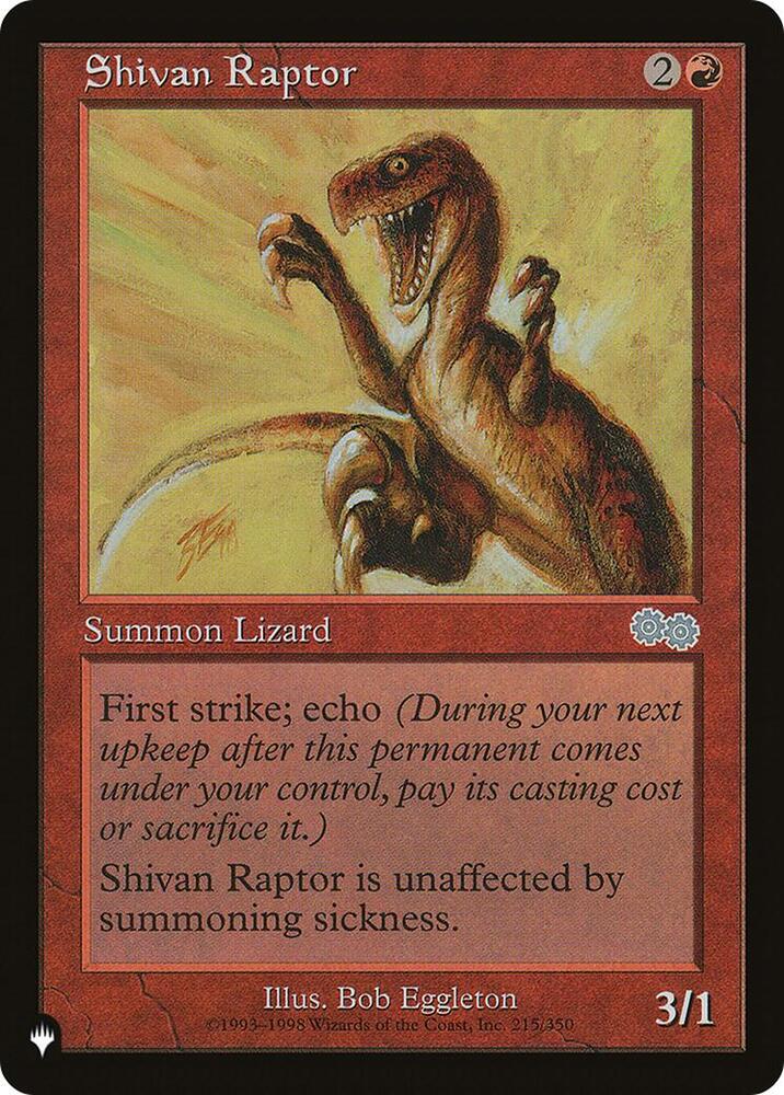 Shivan Raptor 215/350 (The List Reprints)  | Good Games Adelaide SA