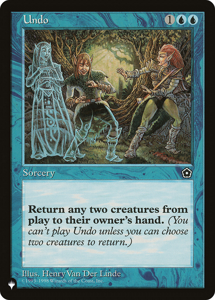 Undo [The List Reprints] | Good Games Adelaide SA